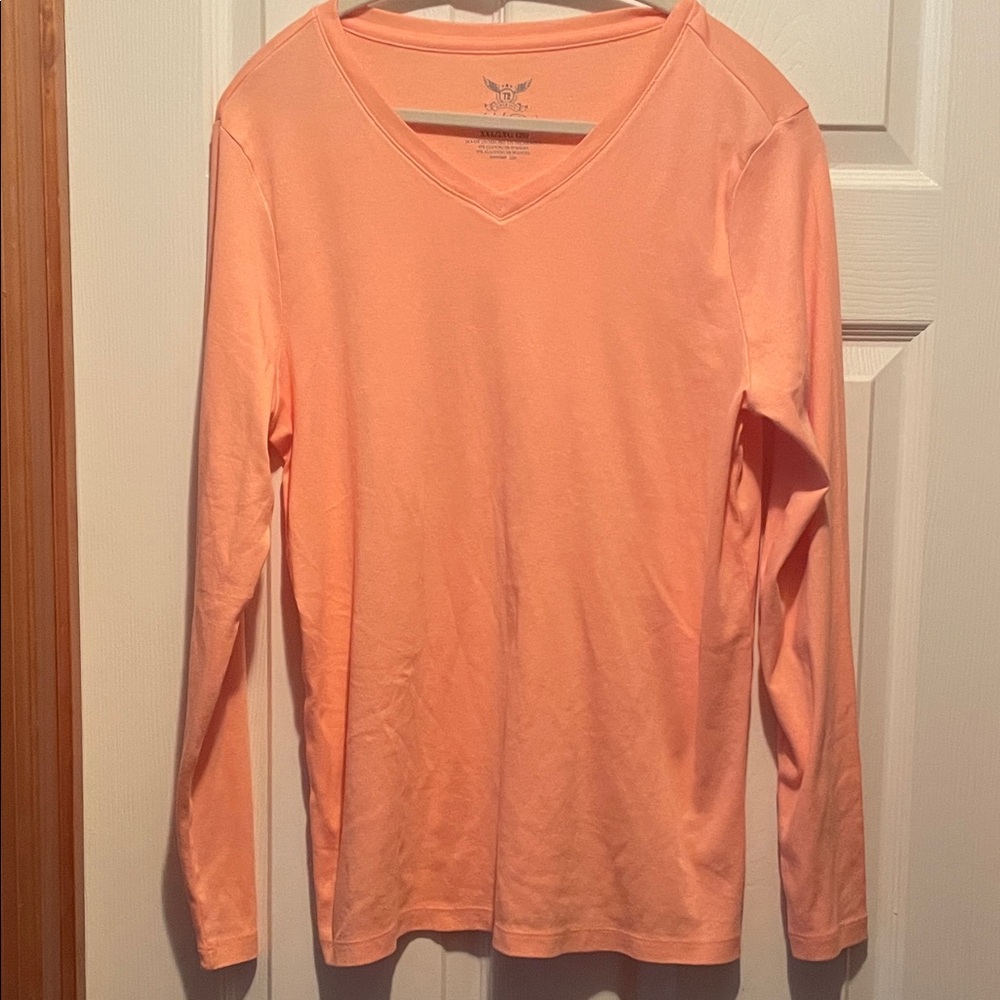 Faded Glory Coral V-Neck Top